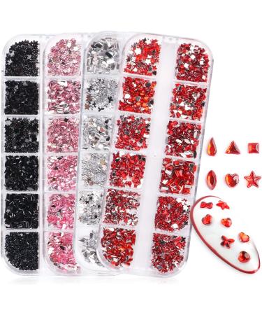 FEIlei Nail Art Rhinestones Diamond Crystal Gems for Nail Decorations Rings Earring DIY - Buy Online on GoSupps.com