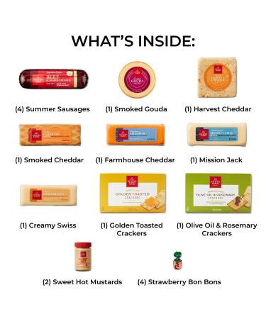 Hickory Farms Meat & Cheese Extra Large Gift Box - Gourmet Food Gift Basket for all Occasions - Buy Online on GoSupps.com