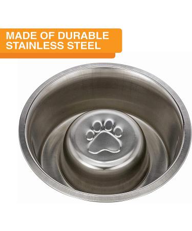 Neater Pets Slow Feed Bowl Inserts - Stainless Steel - 3 Cup Capacity - Fits 7.25-8 Opening - Buy Online on GoSupps.com