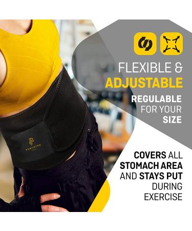 Perfotek Waist Trimmer Belt for Women Waist Trainer Sauna Belt Suit Effect - Black - Buy Online on GoSupps.com