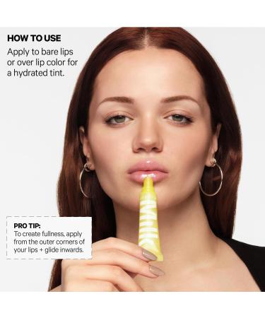 Milk Makeup Balmade Electrolyte Lip Balm Hydrating Sheer Gloss Nourishes + Replenishes Moisture Clean Vegan Formula with High-Shine Finish Electron - Clear Multicolor Shimmer Citrus Lemon - Buy Online on GoSupps.com