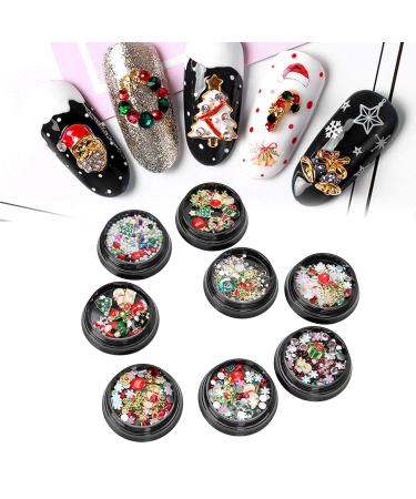 8pcs Christmas Decoration Nails - Stylish Portable Nail Accessories for Manicure Shops - International Shipping - Buy Online on GoSupps.com
