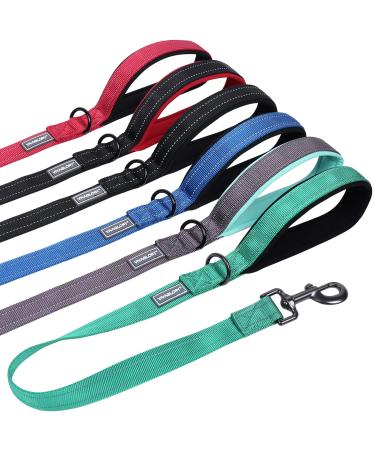 Vivaglory dog leash short short traffic leash for dogs short training lines for medium -sized and large dogs 61 cm length 2.5 cm wide green 61 cm green