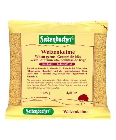 Seitenbacher wheat germ I vitamin E fiber I spermidine I protein I pack of 12 (12 x 125 g)