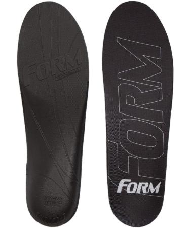 FORM Premium Insoles Ultra-Thin for Men's Dress Shoes & Boots - Size 12-12.5 Black - Buy Online on GoSupps.com