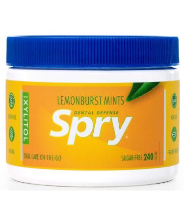 Xlear Spry Lemonburst Mints Sugar Free 240 Count (144 g)