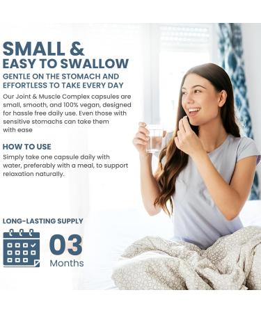 Complexe Articulations et Muscles 465mg - 90 G lules | Boswellia Serrata Griffe du Diable PEA Vitamine C & D3 | Anti-Inflammatoire Formation des Os & du Collag ne | Certifi GMP - Buy Online on GoSupps.com