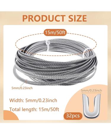 Spiral Metal Boning 16.4 Yards - 1/4 Width Stainless Steel with 32 Tips for Corsets & Costumes - Buy Online on GoSupps.com