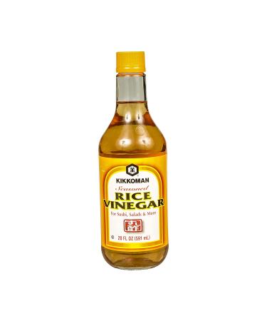 Kikkoman Seasoned Rice Vinegar 20oz - Authentic Japanese Flavor for Cooking & Dressing - Buy Online on GoSupps.com