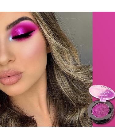 Purple Glitter Eyeshadow Highly Pigmented Sparkling Metallic Eyeshadow Long Lasting Bright Duochrome Eye Shadow Rose Pink Purple Holographic Eyeshadow Single for Women 100% Vegan Talc Free Rose Purple #2i - Buy Online on GoSupps.com