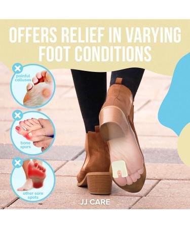 JJ CARE Callus Cushions (Pack of 30) - U Shape Callus Pads for Bottom of Foot - Soft Felt Foot Pads for Women - Pain Relief & Foot Care - Buy Online on GoSupps.com