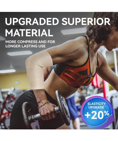 High-Performance 6" Elastic Bandage Wrap - 2 Pack | Compression Bandage for Legs Ankle Knee & Tummy | Reusable & Strong Self-Closing - Buy Online on GoSupps.com