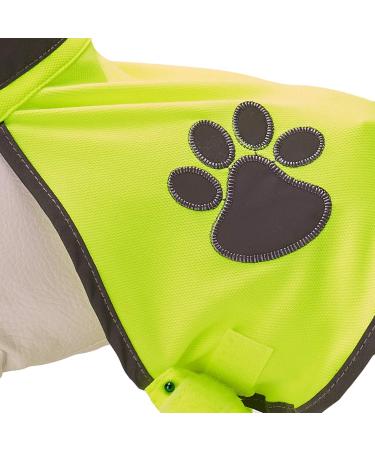 Trixie XS Neon Yellow Dog Safety Vest - Reflective Adjustable Warning Vest for Night Visibility - Easy Care Velcro Fastener - Model 30080 - Buy Online on GoSupps.com
