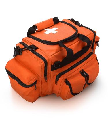 ASA TECHMED First Aid Responder EMS Emergency Medical Trauma Bag Deluxe, Orange