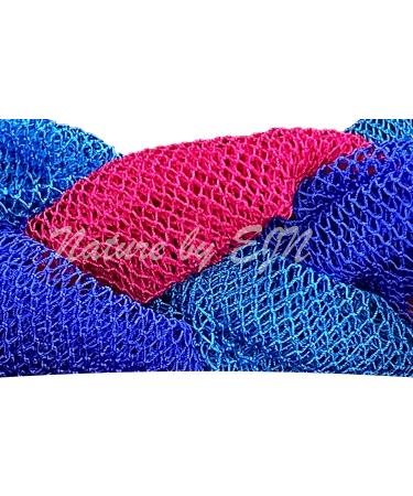 Nature by EJN Net Bath Sponge - Customized Long Skin Exfoliation, African Porous Design (Golden Apricot) - Buy Online on GoSupps.com