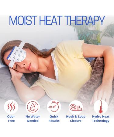 Moist Heat Eye Compress Pad for Dry Eye | Pink Eye, Blepharitis & Stye Relief | Microwavable, Washable & Reusable - Buy Online on GoSupps.com
