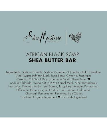 SheaMoisture African Black Soap Bar for Troubled Skin 8 oz (Pack of 2) | Natural Cleanser with Shea Butter International Shipping Available - Buy Online on GoSupps.com