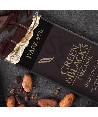Green & Black's Organic Dark Chocolate Bar - 85% Cacao, 10 Pack of 3.17 oz Bars - Buy Online on GoSupps.com