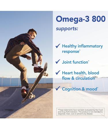 Patient One Omega-3 800 | Supplement to Support Heart Cognitive and Joint Health* | Omega-3 Fish Oil with EPA and DHA | 120 Softgels - Buy Online on GoSupps.com