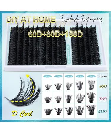 Obeyalash Fluffy Lash Clusters 60D 80D 100D - Premium Quality for Stunning Eyes | International Shipping Available - Buy Online on GoSupps.com