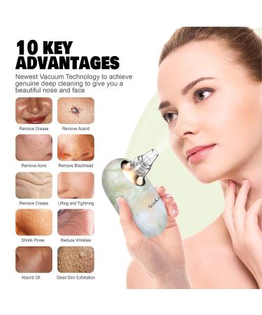 2021 Upgraded Blackhead Pore Vacuum Cleaner Remover | Electric USB Rechargeable Acne Comedone Extractor with 5 Probes and Kit | Facial Pore Cleaner Suction - Buy Online on GoSupps.com