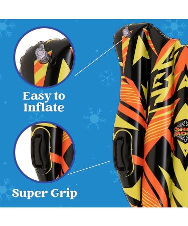 Inflatable Snow Sleds Set for Family Fun | Heavy-Duty Snow Tube for Kids & Adults | Winter Activities - Buy Online on GoSupps.com