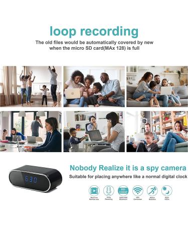 Indoor Security Camera with Alarm Clock | WiFi Surveillance, Motion Detection, Night Vision | Pet Cam for Home/Office - Buy Online on GoSupps.com