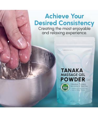 Tanaka Edition Nuru Massage Gel Powder 500g | Aloe Vera Seaweed Liquorice & Green Tea | Paraben & Glycerine Free | Made in Japan | 1.05 Gallon Yield - Buy Online on GoSupps.com