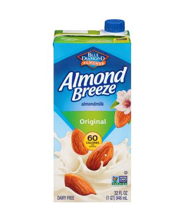 Almond Breeze Dairy-Free Almondmilk Original 32 Fl Oz - Pack of 12 - Buy Online on GoSupps.com