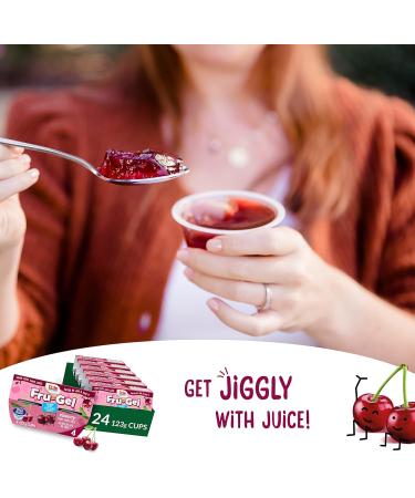 Dole Fru-Gel Cherry Fruit Juice Gels Fun and Healthy School Snack your kids will love! Made with 100% Fruit Juice & No Added Sugar (123g 24 Total Cups) - Buy Online on GoSupps.com