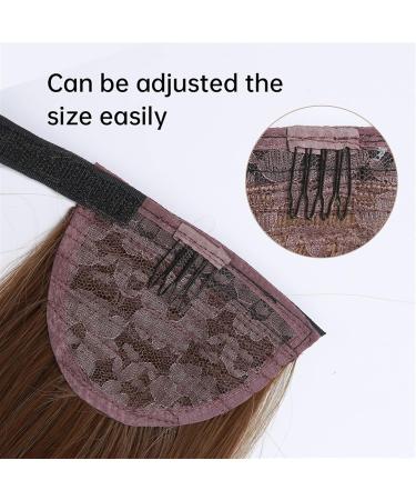 Ponytail Extensions 16 Inches Long Wave Wig Blonde Heat Resistant Synthetic Wrap Around Clip in Ponytail Hairpieces Ponytail Extension Wave Magic Paste Ponytail Hair for Women(Color:NMW006-2) 1 PC NMW006-2 - Buy Online on GoSupps.com