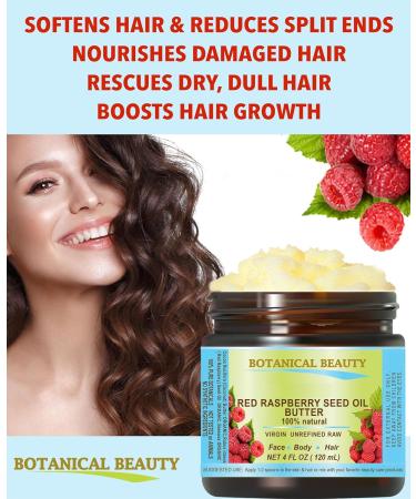 Buy 100% Pure Raw Red Raspberry Seed Oil Butter - Virgin Unrefined Cold-Pressed 8 Fl Oz | Vitamin E & C Rich for Face Skin Body Hair Lips Nails | International Shipping Available - Buy Online on GoSupps.com