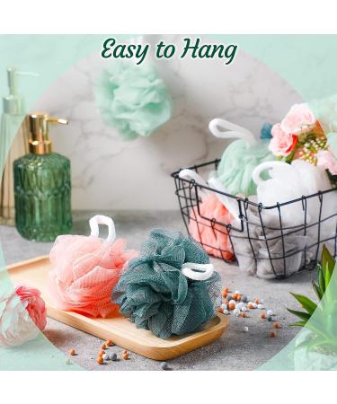 50 Pcs Bulk Soft Net Body Scrubber Sponge Balls - Shower Loofahs for Men, Women, and Kids - Bath Pouf Scrunchies in Vivid Colors - Buy Online on GoSupps.com