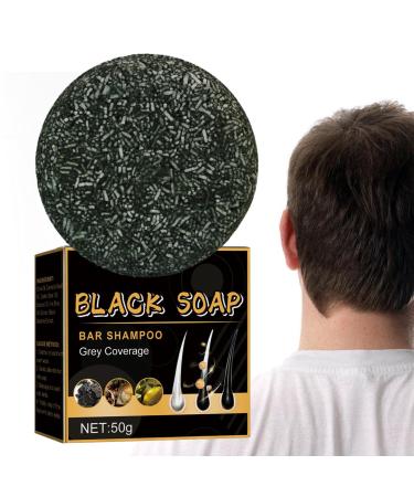 Hair Darkening Shampoo Bar for Gray HairSoap Bar Shampoo Black Hair Darkening Gray Hair Coverage Soap Cleansing and Nourishing Hair Eubeisaqi