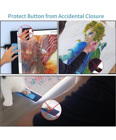 Diamond Painting Light Pad Switch Cover for 5D DIY Art Kits - Pink & Blue - Buy Online on GoSupps.com