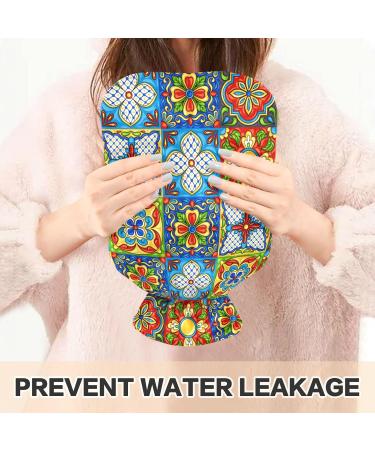 Mexican Talavera Ceramic Heat Bottle | Pain Relief Hot Water Bag for Neck & Shoulder | 1L - Buy Online on GoSupps.com
