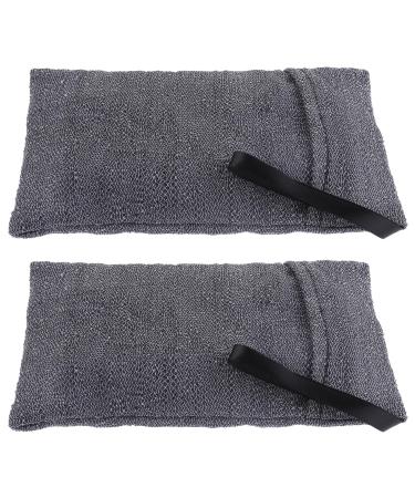 WLLHYF 2PCS Exfoliating Soap Bag Saver Mesh Bar Scented Soap Lather Pouch for Women Men Foaming Shower and Bath Body Scrubber(Gray) Grey