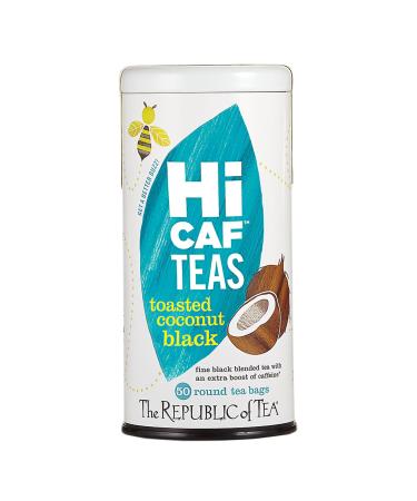 The Republic of Tea - HiCAF Toasted Coconut Black Tea Tin 50 Tea Bags Gourmet Tea  Caffeinated Toasted Coconut Black 50 Count (Pack of 1) - Buy Online on GoSupps.com