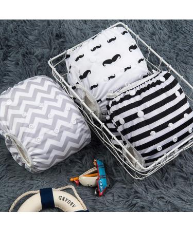 Alvababy Swimming Diapers 3-Pack | Adjustable Reusable Baby Swim Diapers (0-2 Years) for Toddlers & Infants - Buy Online on GoSupps.com