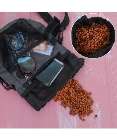 SLSON Dog Treat Pouch Bag with Collapsible Dog Bowl Dog Walking Bag with Water Bottle Bag Puppy Training Bag with Adjustable Belt and Shoulder Strap for Walking Traveling - Buy Online on GoSupps.com