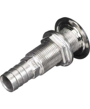 Attwood 66547-3 Stainless Steel 3/4 Straight Thru-Hull Valve Fitting - Barbed Standard Length - Buy Online on GoSupps.com