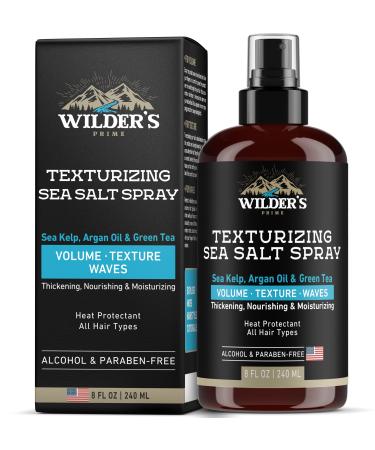 Sea Salt Spray - Hair Texturizer for Men & Women - Volume, Texture, Beach Waves & Dry Effect - Made in USA - Natural Formula as Sea Kelp, Argan Oil & Green Tea - All Hair Types - 8 oz