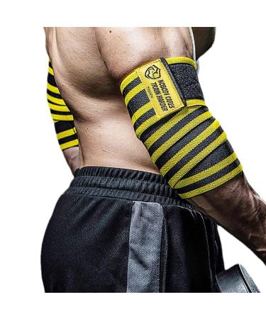 TAVIEW Ellenbogenbandagen for weightlifting 119.4 cm elastic elastic elbow bandage & compression powerlifting fitness cross-training & gym workout-elbow straps for weightlifting 120cm elbow wraps (1 pair) - Buy Online on GoSupps.com