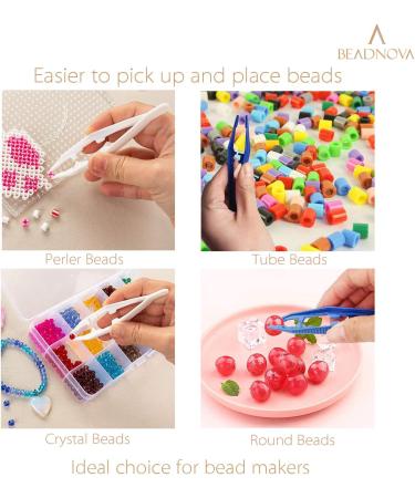 BEADNOVA Plastic Bead Tweezers - 5 Pcs Craft Tweezers for DIY Jewelry Making and Beading Projects - Buy Online on GoSupps.com