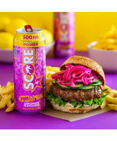 Score Energy Pink Lemon (12 x 500ml) Lemon 12 x 500ml - Buy Online on GoSupps.com