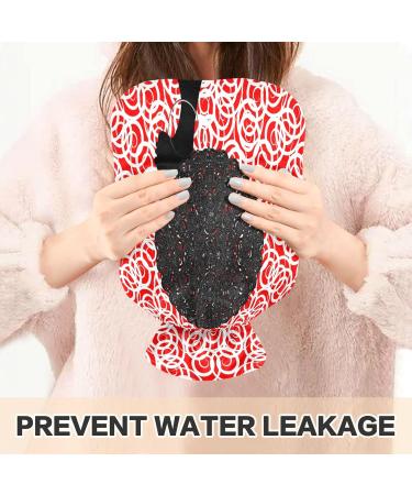 African Women Hot Water Bottle with Cover - 1L BPA-Free Small Hot Water Bag for Pain Relief & Cramps - Buy Online on GoSupps.com