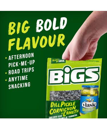 Bigs Sunflower Seeds Dill Pickle Flavour - 8x140g Bags 8 Count & Taco Supreme Flavour Sunflower Seeds 140 grams Sunflower Seeds + Sunflower Seeds 140 grams - Buy Online on GoSupps.com