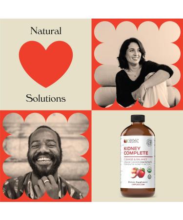 Complete Natural Kidney Support - Liquid Dietary Supplement with Apple Cider Vinegar Lemon & Organic Ingredients - 12oz Detox & Cleanse - Buy Online on GoSupps.com