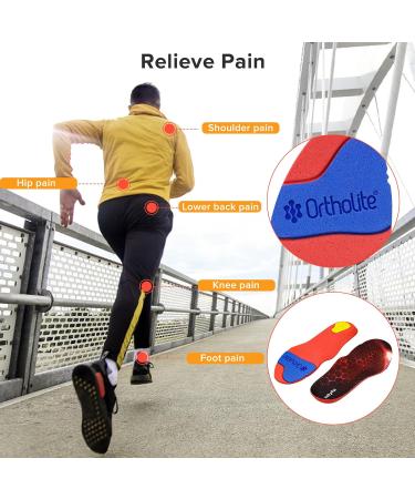 Plantar Fasciitis Insoles - Pain Relief Arch Support Orthotic Inserts for Men & Women | Comfortable Shock Absorbing Footwear - Buy Online on GoSupps.com