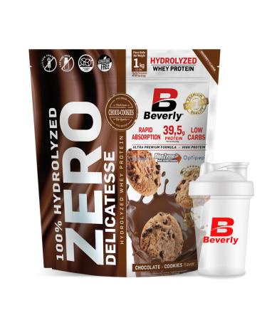 Beverly ZERO DELICATESSE | Hydrolyzed Whey Protein 80% | 1kg | Chocolate Cookies | Free Shaker for 1 Month
